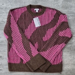 Nine West Women's Sweater in Pink and Brown Size M New
